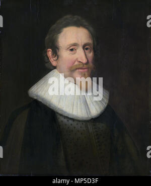 Hugo de Groot (1583-1645) * Öl auf Leinwand * 63 x 55 cm * Eingeschrieben c. l.: aetatis 48 Aº 1631 Hugo de Groot (1583-1645), durch die Werkstatt von Michiel Jansz. van Mie 892 Michiel Jansz van Mierevelt - Hugo de Groot Stockfoto