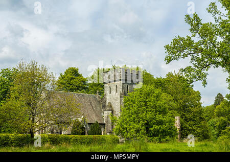 St Margarets Kirche bei niedrigen Wray in Claife, Nationalpark Lake District, Cumbria. Stockfoto