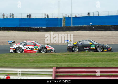 911 Porsce GT3 Racing, Porsche Rennwagen, Rennstrecke Zandvoort, Niederlande | Rennstrecke in Zandvoort, Niederlande Stockfoto