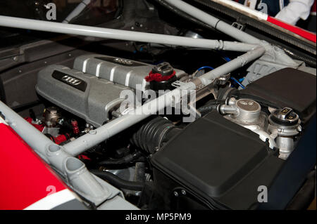 Motor des Audi R8 Rennen auto | Motor von GT3 Audi R8 Rennwagen Stockfoto