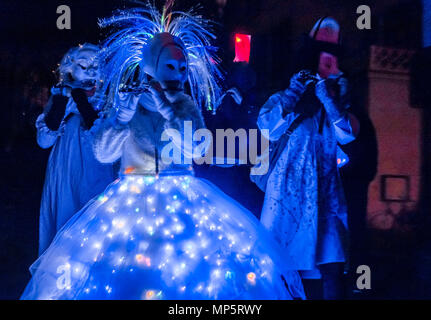 Am Morgenstraich Basler Fasnacht, Basel, Schweiz Stockfoto