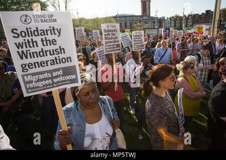 Brixton respektiert, Brixton schützt Solidarität Rallye mit den Windrush Generation und ihre Familien. Mit: Atmosphäre, Wo: London, England, Vereinigtes Königreich, wenn: 20 Apr 2018 Credit: Wheatley/WANN Stockfoto