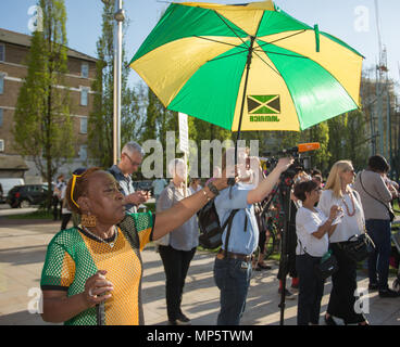 Brixton respektiert, Brixton schützt Solidarität Rallye mit den Windrush Generation und ihre Familien. Mit: Atmosphäre, Wo: London, England, Vereinigtes Königreich, wenn: 20 Apr 2018 Credit: Wheatley/WANN Stockfoto