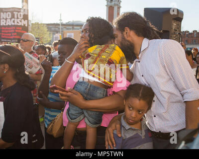 Brixton respektiert, Brixton schützt Solidarität Rallye mit den Windrush Generation und ihre Familien. Mit: Atmosphäre, Wo: London, England, Vereinigtes Königreich, wenn: 20 Apr 2018 Credit: Wheatley/WANN Stockfoto