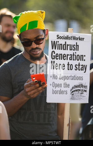 Brixton respektiert, Brixton schützt Solidarität Rallye mit den Windrush Generation und ihre Familien. Mit: Atmosphäre, Wo: London, England, Vereinigtes Königreich, wenn: 20 Apr 2018 Credit: Wheatley/WANN Stockfoto