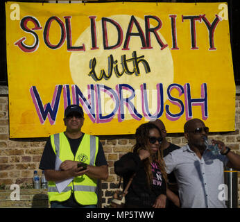 Brixton respektiert, Brixton schützt Solidarität Rallye mit den Windrush Generation und ihre Familien. Mit: Atmosphäre, Wo: London, England, Vereinigtes Königreich, wenn: 20 Apr 2018 Credit: Wheatley/WANN Stockfoto