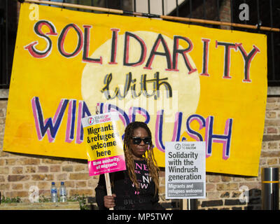 Brixton respektiert, Brixton schützt Solidarität Rallye mit den Windrush Generation und ihre Familien. Mit: Atmosphäre, Wo: London, England, Vereinigtes Königreich, wenn: 20 Apr 2018 Credit: Wheatley/WANN Stockfoto