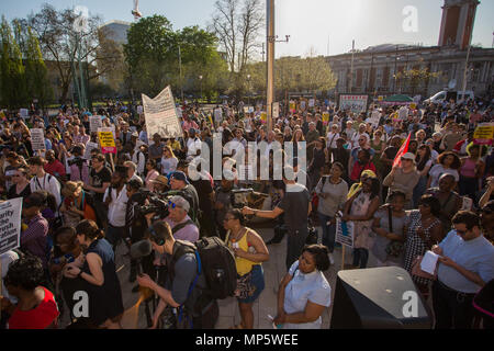 Brixton respektiert, Brixton schützt Solidarität Rallye mit den Windrush Generation und ihre Familien. Mit: Atmosphäre, Wo: London, England, Vereinigtes Königreich, wenn: 20 Apr 2018 Credit: Wheatley/WANN Stockfoto