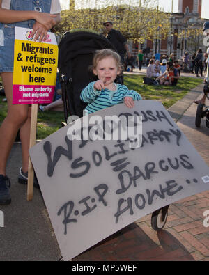 Brixton respektiert, Brixton schützt Solidarität Rallye mit den Windrush Generation und ihre Familien. Mit: Atmosphäre, Wo: London, England, Vereinigtes Königreich, wenn: 20 Apr 2018 Credit: Wheatley/WANN Stockfoto