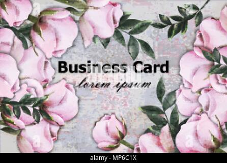 Vintage roses Hintergrund Vektor. Retro geometrischen Streifen Textur layout Abbildung Stock Vektor