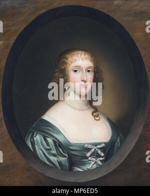 Lady Bowyer * Öl auf Leinwand * 78,8 von 63,4 cm * b . r unterzeichnet.: C.J. fecit./1636 * bezeichnet: Bowy... I... Dau: von Sir Anthony Aucher Kt/Hester... Cornel.. J... Lady Bowyer, von Cornelis Jonson van Ceulen 788 Lady Bowyer, von Cornelis Jonson van Ceulen Stockfoto