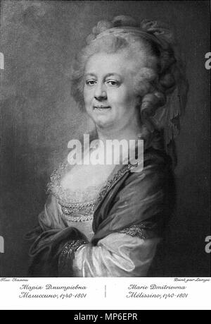 . Maria Dmitrievna Melissino, 1740-1801. 1908. Johann Baptist von Lampi der Ältere (1751 - 1830) Alternative Namen: Giovanni Battista Lampi Beschreibung Italienischer Porträtmaler Vater von Johann Baptist von Lampi der jüngeren Datum der Geburt / Tod 31. Dezember 1751 vom 11. Februar 1830 Ort der Geburt / Todes Romeno (Südtirol) Wien Arbeit Lage Verona, Wien, Warschau, Kórnik, Sankt Petersburg Authority control: Q 699740 VIAF: 5194786 ISNI: 0000 0001 0865 4701 ULAN: 500004776 LCCN: n 2002056728 WGA: LAMPI, Johann Baptist ich WorldCat 1079 RusPortraits v 5-036 Marie Dmitriewna Melissino, 1740-1 Stockfoto