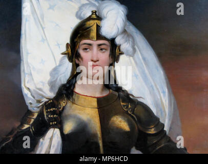 Französisch: Jean d'Arc vor dem Jahr 1843. 904 Monvoisin, Raymond - Juana de Arco-Ost 142 x 101 PVergara f05 det Stockfoto