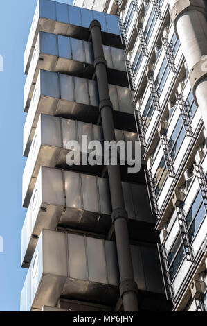 Das Lloyd's Gebäude ist die Heimat der Versicherungsträger "Lloyd's aus London. Es ist der Lime Street in Londons Haupt Finanzviertel, das entfernt Stockfoto