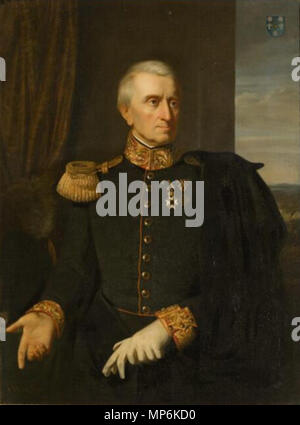 . Nederlands: Portret van William Archibald Backen (1783-1843). 1844. 1023 Portret van William Archibald Backen (1783-1843) Stockfoto