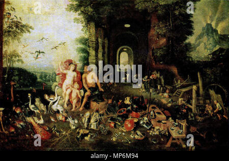 . English: Jan Brueghel d.J. und Hendrik van Balen (Figuren), Venus und Vulkan (Allegorie der Elemente Luft und Feuer). Öl auf Leinwand, 62,5 x 95 cm. ca. 1625. Jan Brueghel der Jüngere (1601-1678) Alternative Namen Jan Brueghel (II), Jan Brueghel (II), Jan Brueghel der Jüngere Beschreibung flämischen Maler und Zeichner Geburtsdatum / Tod 13. September 1601 (Taufen) 1. September 1678 Ort der Geburt / Todes Antwerpen Antwerpen Arbeit Lage Italien (1622-August 1625), Antwerpen (1625-1678) Kontrolle: Q 285933 VIAF: 42046414 ISNI: 0000 0000 8376 3302 ULAN: 500013747 LCCN: n 850950 Stockfoto