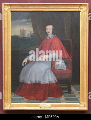 982 Philippe de Champaigne - Le Cardinal Mazarin Stockfoto