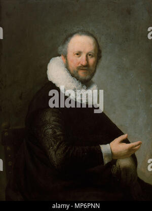 Porträt eines Mannes, circa 1632. 1051: Rembrandt Harmensz. van Rijn 161 Stockfoto