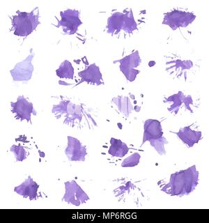 Eingestellt von Splash wter Farbe Bürsten Stock Vektor