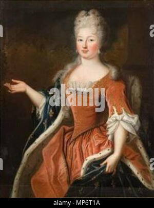 . Englisch: élisabeth Marie Louise d'Orléans (1695-1719), Herzogin von Berry. 18. 860 Marie Louise Elisabeth d'Orleans duchesse de Berry Stockfoto