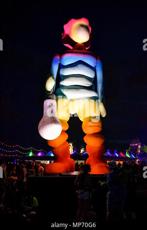 Las Vegas, Nevada, USA. Mai 20, 2018, Kunst Installation am 2018 Electric Daisy Carnival, Edc-Festival, Tag 3, Kredit: Ken Howard Bilder/Alamy leben Nachrichten Stockfoto