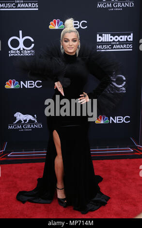 Las Vegas, NV, USA. 20 Mai, 2018. 120 Mai 2018 - Las Vegas, NV-Bebe Rexha. 2018 Billboard Music Awards Red Carpet Ankünfte am MGM Grand Garden Arena. Photo Credit: MJT/AdMedia Credit: Mjt/AdMedia/ZUMA Draht/Alamy leben Nachrichten Stockfoto