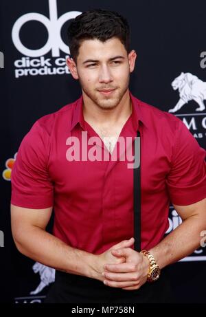 Las Vegas, NV, USA. 20 Mai, 2018. Nick Jonas in der Ankunftshalle für Billboard Music Awards 2018 - Teil 3, MGM Grand Garden Arena in Las Vegas, NV 20. Mai 2018. Credit: JA/Everett Collection/Alamy leben Nachrichten Stockfoto