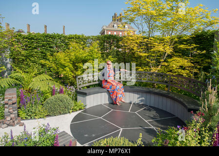 Royal Hospital Chelsea, London, Großbritannien. 21. Mai, 2018. Drücken Sie Tag für die Rhs Chelsea Flower Show 2018. Foto: Der Cherub HIV Garten: Ein Leben ohne Wände von Naomi Ferrett-Cohen (Bild). Credit: Malcolm Park/Alamy Leben Nachrichten. Stockfoto