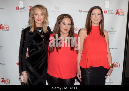 Los Angeles, CA, USA. 17 Mai, 2018. Das chynna Phillips, Carnie Wilson, Wendy Wilson bei der Ankunft für 3. jährlichen Rock The Red Musik profitieren, das Avalon, Los Angeles, CA 17. Mai 2018. Credit: Priscilla Grant/Everett Collection/Alamy leben Nachrichten Stockfoto