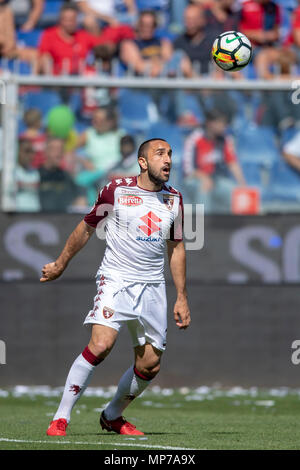 Cristian Molinaro von Turin bei Erie der Italienischen eine "Übereinstimmung zwischen Genua 1-2 Torino bei Luigi Ferraris Stadium am 20. Mai 2018 in Genua, Italien. Credit: Maurizio Borsari/LBA/Alamy leben Nachrichten Stockfoto