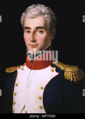 Français: André Masséna en uniforme de Oberstleutnant au2e Bataillon du Var en 1792 (1756-1817) 19. 864 Marschall Massena, duc de Rivoli, Prince d'Essling Stockfoto