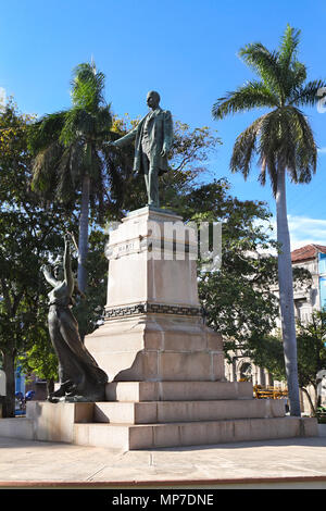 Der Jose Marti Statue, die in Zentrum von Havanna, Kuba. Stockfoto