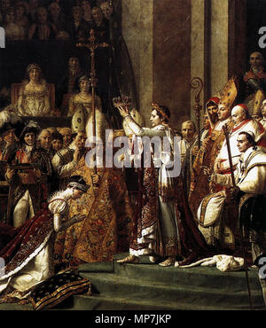 Weihe der Kaiser Napoleon I. (Detail) zwischen 1805 und 1807. 690 Jacques-Louis David - Weihe der Kaiser Napoleon I. (Detail) - WGA 6088 Stockfoto