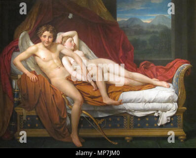 Amor und Psyche 1817. 690 Jacques-Louis David - Amor und Psyche - WGA 06099 Stockfoto