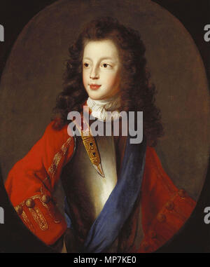 Prince James Francis Edward Stuart (1688-1746). Englisch: Porträt des Prinzen James Francis Edward Stuart. von 1700 bis 1705. 693 James Francis Edward Stuart C. 1703 Alexis Simon Belle zugeschrieben Stockfoto