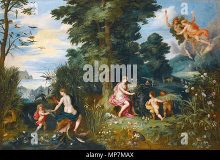 Allegorie der vier Elemente. Jan Brueghel der Jüngere (1601-1678) Alternative Namen Jan Brueghel (II), Jan Brueghel (II), Jan Brueghel der Jüngere Beschreibung flämischen Maler und Zeichner Geburtsdatum / Tod 13. September 1601 (Taufen) 1. September 1678 Ort der Geburt / Todes Antwerpen Antwerpen Arbeit Lage Italien (1622-August 1625), Antwerpen (1625-1678) Kontrolle: Q 285933 VIAF: 42046414 ISNI: 0000 0000 8376 3302 ULAN: 500013747 LCCN: n 85095027 WGA: BRUEGHEL, Jan die Jüngeren WorldCat und Hendrick van Balen (1575-1632) Alternative Namen Hendrik van Baelen, Henne Stockfoto