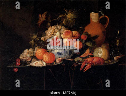 Noch immer Leben 1660s. 700 Jan Pauwel Gillemans (II) - Still-Life-WGA 08986 Stockfoto