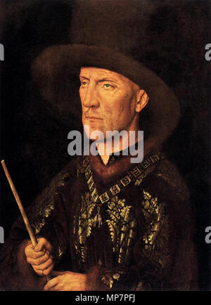 Portrait von Baudouin de Lannoy circa 1435. 703 Jan van Eyck - Portrait von Baudouin de Lannoy - WGA 7607 gehören Stockfoto