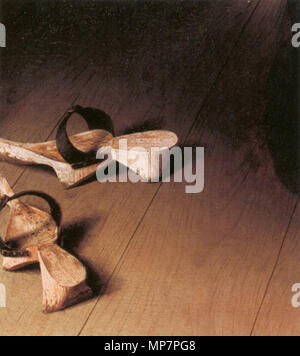 Portrait von Giovanni Arnolfini und seine Frau (Detail) 1434. 703 Jan van Eyck - Porträt des Giovanni Arnolfini und seine Frau (Detail) - WGA 7699 Stockfoto