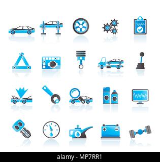 Auto und Transport icons-Vektor Icon Set Stock Vektor