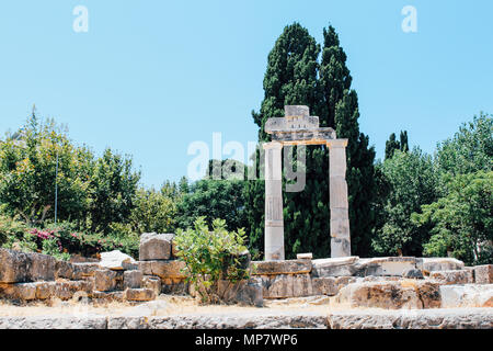 Antike Agora in der Kos Insel, Griechenland Stockfoto