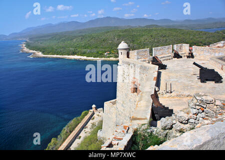 Schloss San Pedro De La Roca del Morro, Santiago De Cuba, Kuba Stockfoto