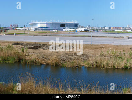 Sports Complex, Sportanlage, Fußball Stadion im Frühjahr, Russland, Kaliningrad, Mai 2018, World Cup Stockfoto