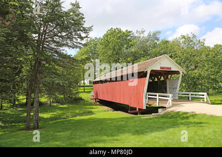 Cutler-Donahoe Brücke, Iowa Stockfoto