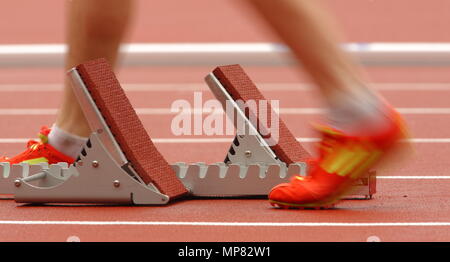 Britische Universitäten und Colleges Sport (BUCS) Visa Outdoor Leichtathletik WM, im Stadion, London Olympic Park 5. Mai 2012 --- Bild von: © Paul Cunningham Stockfoto