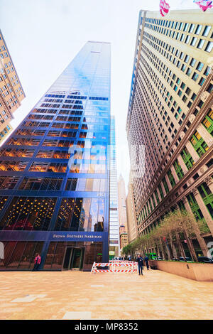 New York, USA - 24. April 2015: Die Brown Brothers Harriman Gebäude in New York City, USA. Die Investment Bank ist das älteste in den Vereinigten Staaten Stockfoto