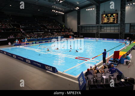 Wettbewerb Das Visum Wasserball der Internationale Frauentag, Großbritannien vs USA am Wasser Polo Arena London Olympic Park - - - Bild von: © Paul Cunningham Stockfoto