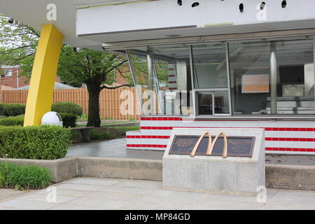 Foto der Hamburger Restaurant des ersten McDonald in Des Plaines, Illinois. Stockfoto
