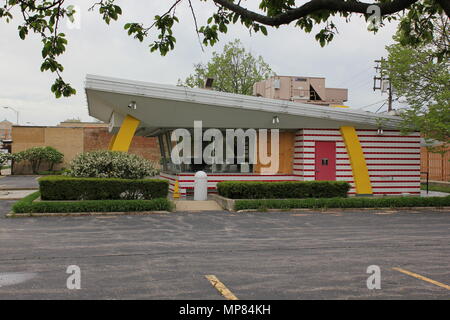Foto der Hamburger Restaurant des ersten McDonald in Des Plaines, Illinois. Stockfoto