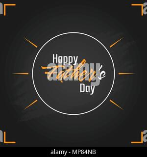 Der glückliche Vater tag Kalligraphie Stock Vektor